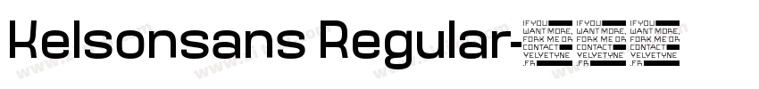 Kelsonsans Regular字体转换